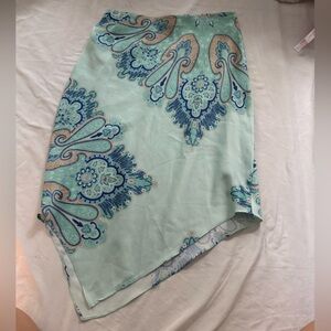 Urban Outfitters Asymmetrical Skirt in Blue and Green